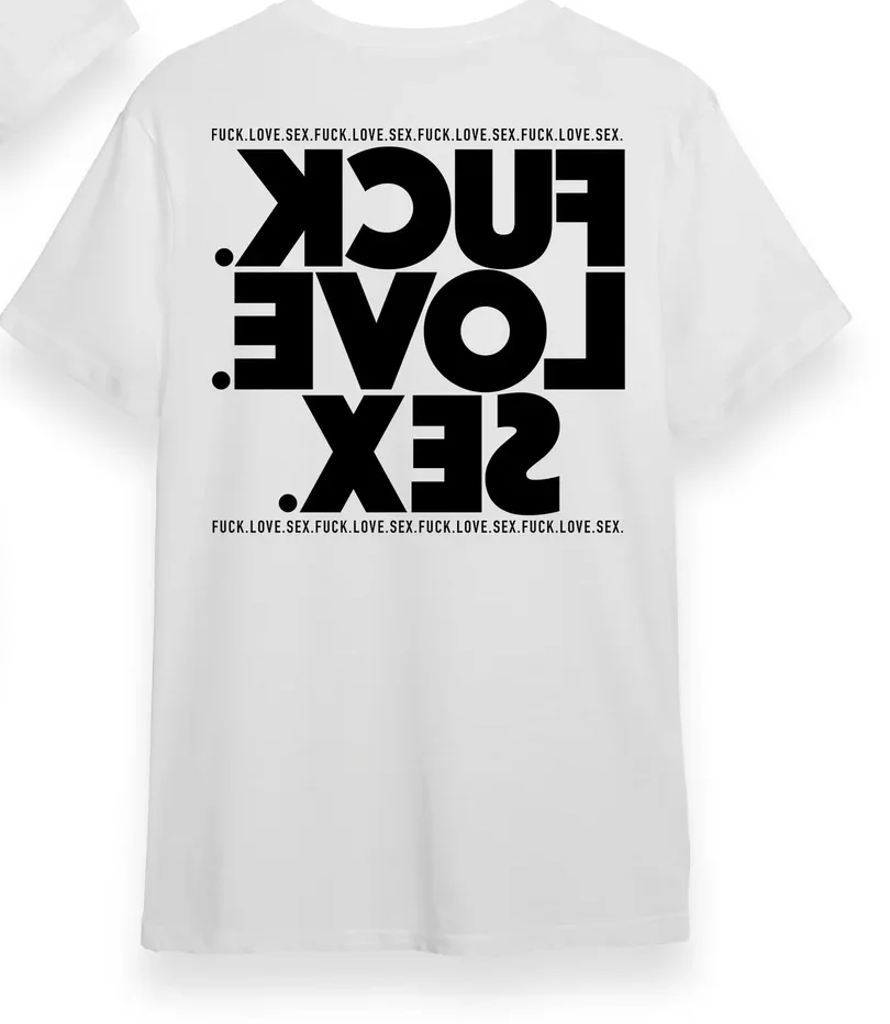 Fuck Love Sex Logo t-shirt, white