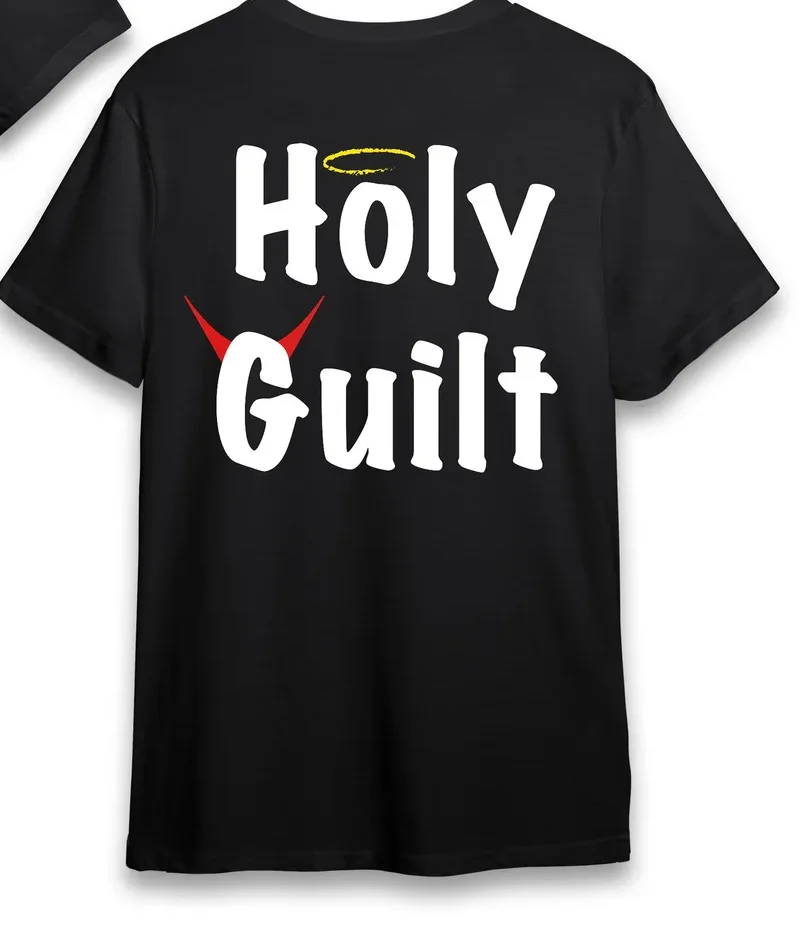 Holy Guilt: 2 Ways t-shirt, black