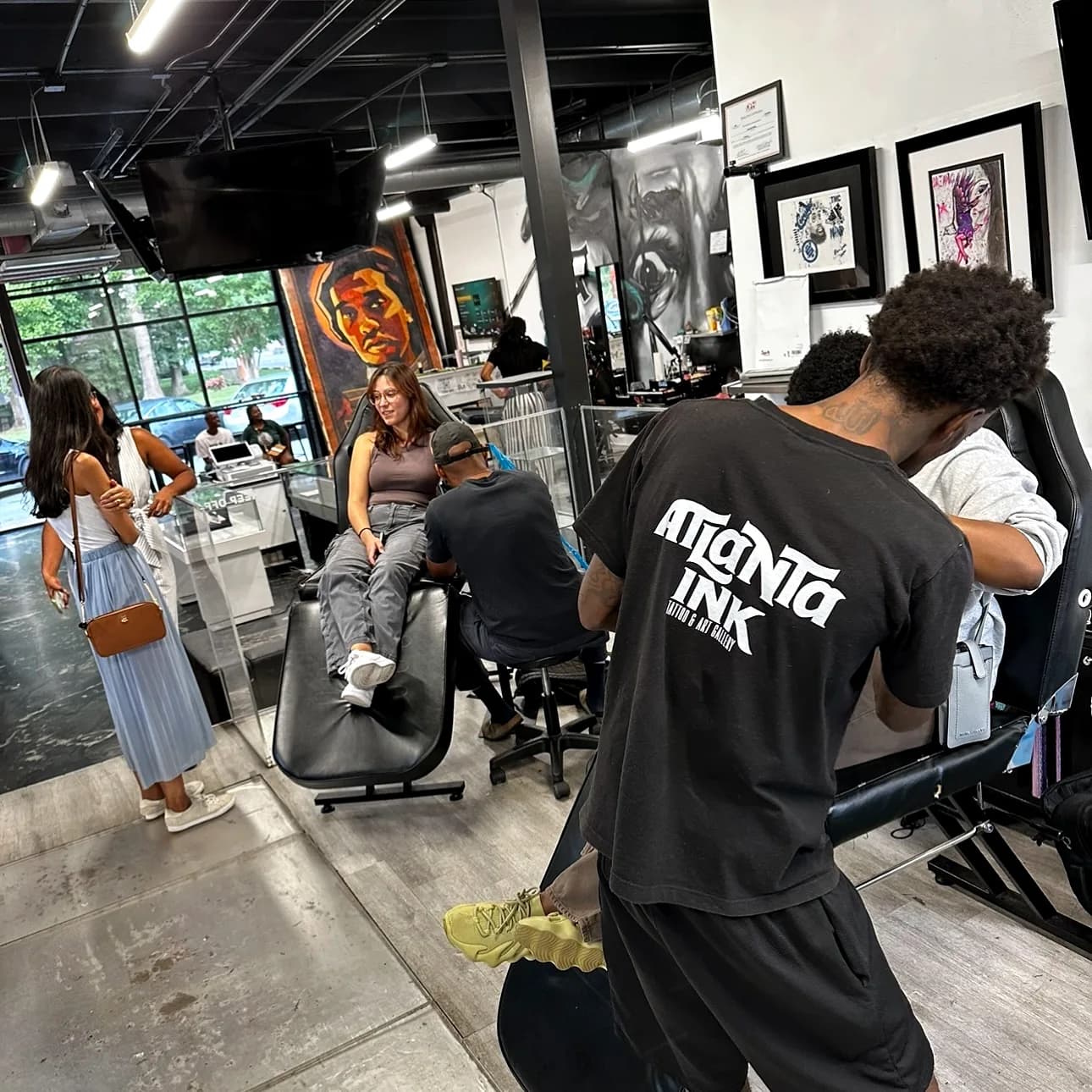 Tattoo stations at the ATLANTA INK® studio